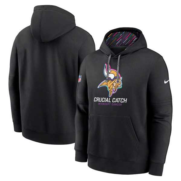 Men's Minnesota Vikings Black 2024 Crucial Catch Club Pullover Hoodie,We sell and wholesale Men's Minnesota Vikings Black 2024 Crucial Catch Club Pullover Hoodie on line form chian!